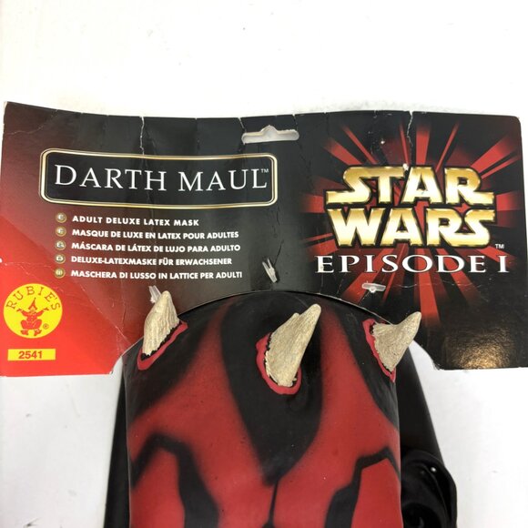 Darth Maul Latex Mask Official Star Wars episode 1 Rubie’s #2541 NWT NOS - Picture 11 of 14